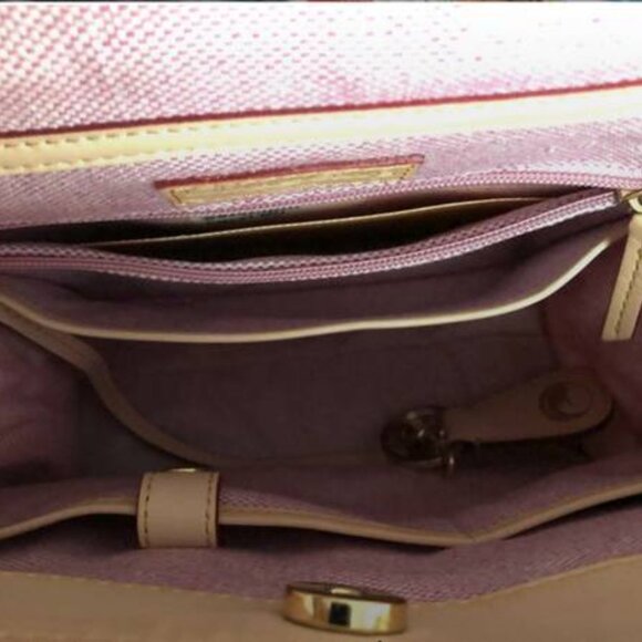 Authentic Dooney & Bourke Floral Print Large Janine Satchel - Picture 5 of 8